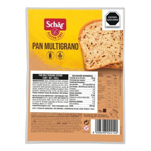 SCHÄR PAN MULTIGRANO KENYÉR ÚJ 250 G