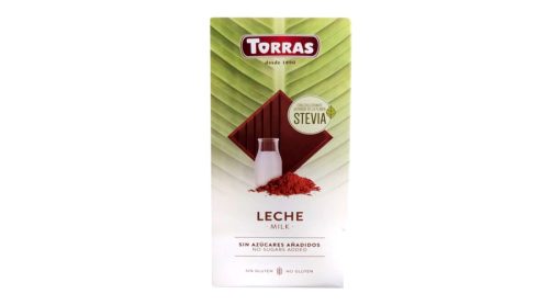 TORRAS STEVIA HOZZÁADOTT CUKORMENTES TEJCSOKOLÁDÉ 100 G