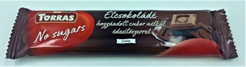 TORRAS ÉTCSOKOLÁDÉ HOZZÁADOTT CUKOR NÉLKÜL 30 G