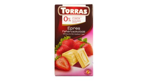 TORRAS EPRES FEHÉRCSOKOLÁDÉ HOZZÁADOTT CUKOR NÉLKÜL 75 G 