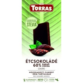 TORRAS ÉTCSOKOLÁDÉ HOZZÁADOTT CUKOR NÉLKÜL 100 G