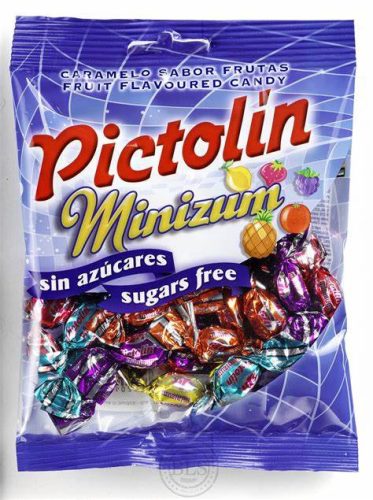 PICTOLIN MINIZUM CUKORMENTES GYÜMÖLCSÖS CUKORKA 65 G