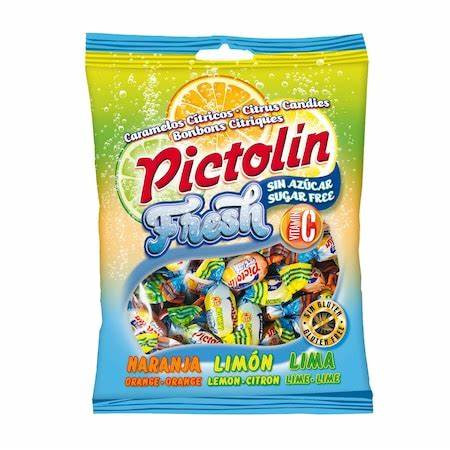 PICTOLIN FRESH CITRUS ÍZESÍTÉSŰ CUKORMENTES CUKORKA 65G