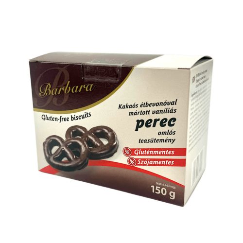 BARBARA GLUTÉNMENTES VANÍLIÁS PEREC, ÉTCSOKOLÁDÉBAN - 150G