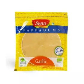   PAPADAM (ROPOGÓS INDIAI KENYÉRFÉLESÉG, GLUTÉNMENTES), FOKHAGYMÁS, 200 G