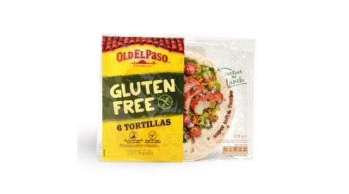 OLD EL PASO TORTILLA LAP, GLUTÉNMENTES, 6DB, 216G