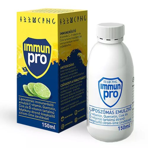 IMMUNPRO LIPOSZÓMÁS IMMUNERŐSÍTŐ EMULZIÓ CITROM-LIME ÍZESÍTÉSBEN 150ml