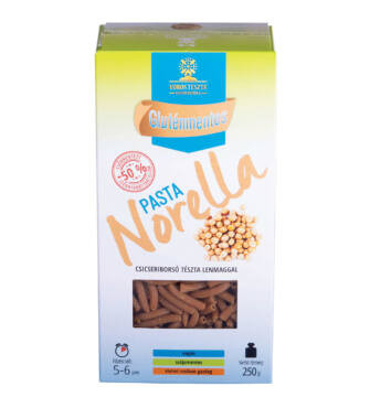 PASTA NORELLA GLUTÉNMENTES CSICSERIBORSÓ SZARVACSKA SZÁRAZTÉSZTA LENMAGGAL