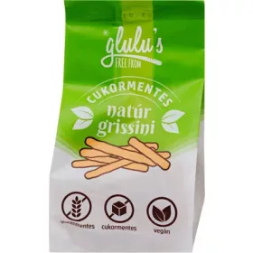 GLULU'S FREEFROM CUKORMENTES NATUR GRISSINI 70G
