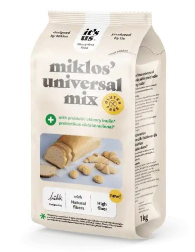 IT'S US MIKLOS' UNIVERSAL MIX PLUS LISZTKEVERÉK PREBIOTIKUS CIKÓRIAINULINNAL 1KG