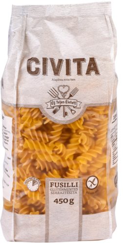CIVITA GLUTÉNMENTES KUKORICA SZÁRAZTÉSZTA FUSILLI/ORSÓ 450G