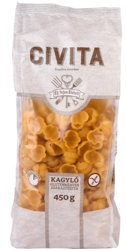 CIVITA GLUTÉNMENTES KUKORICA SZÁRAZTÉSZTA KAGYLÓ 450G