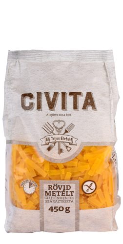 CIVITA GLUTÉNMENTES KUKORICA SZÁRAZTÉSZTA RÖVID METÉLT 450G