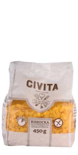 CIVITA GLUTÉNMENTES KUKORICA SZÁRAZTÉSZTA KISKOCKA 450G