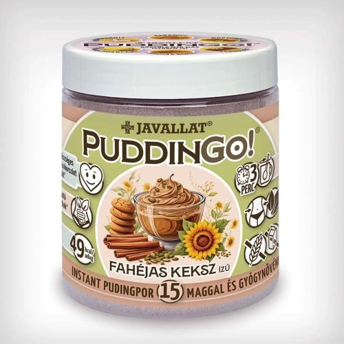 JAVALLAT PuddinGo! FAHÉJAS KEKSZ IZŰ INSTANT PUDINGPOR