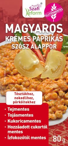 SZAFI REFORM MAGYAROS KRÉMES PAPRIKÁS SZÓSZ ALAPPOR (GLUTÉNMENTES, TEJMENTES, VEGÁN) 80G