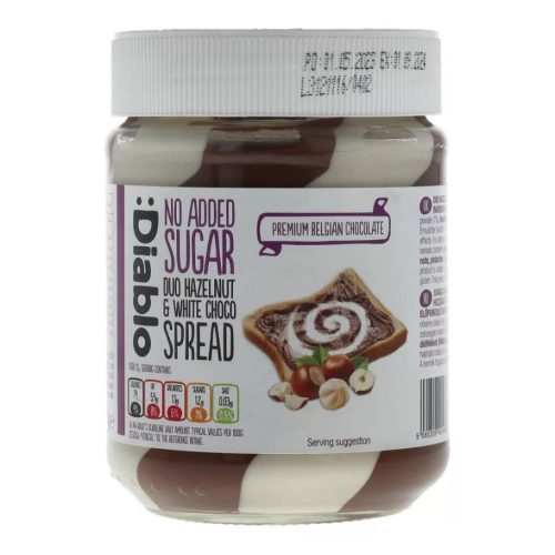 DIABLO DUO MOGYORÓ ÉS FEHÉR CSOKIKRÉM - CM - 350G