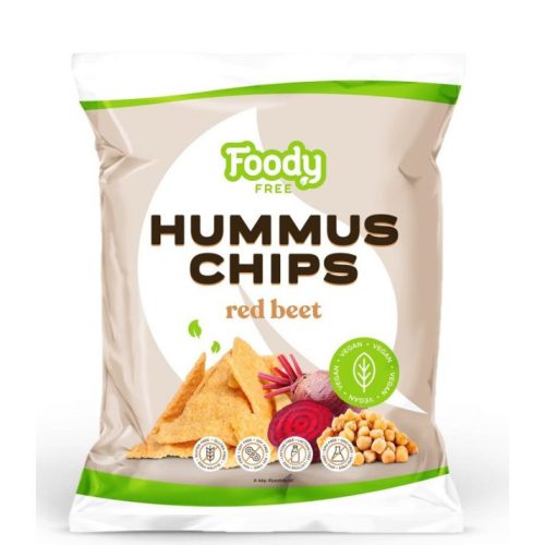 HUMMUS CHIPS CÉKLÁVAL 50G FOODY FREE