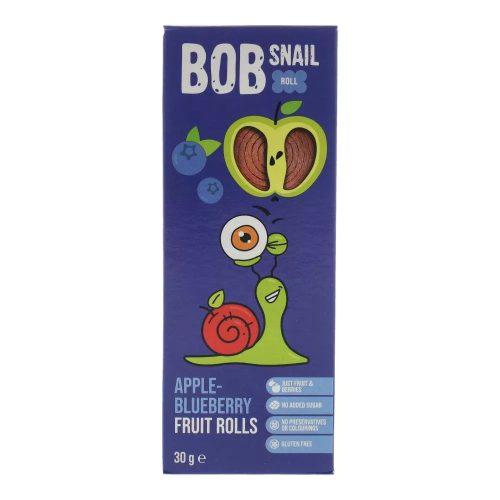 BOB-SNAIL ROLLS HOZZÁADOTT CUKORMENTES ALMA-ÁFONYA 30G