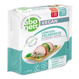 ABONETT EXTRUDÁLT KENYÉR VEGANPRO LENCSE-ZÖLDBORSÓ 100 G