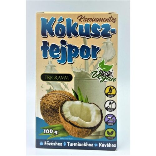 KÓKUSZTEJPOR, KAZEINMENTES 100G TRIGRAMM