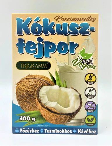 TRIGRAMM KÓKUSZTEJPOR, KAZEINMENTES 300G