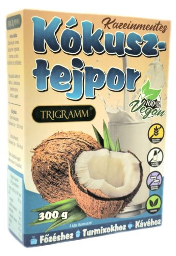 TRIGRAMM KÓKUSZTEJPOR, KAZEINMENTES 300G
