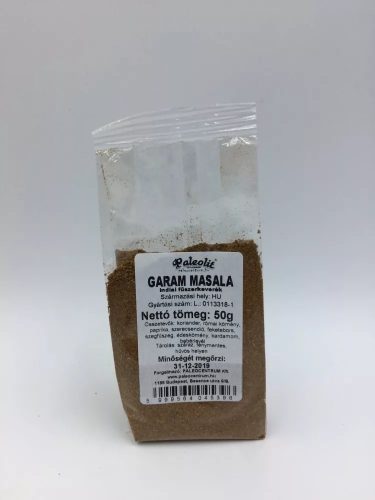 GARAM MASALA INDIAI FŰSZERKEVERÉK 50G PALEOLIT