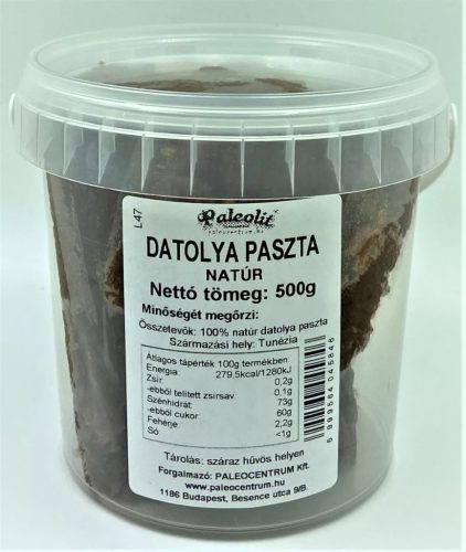 PALEOLIT DATOLYA PASZTA NATUR 500G (100%DATOLYA)