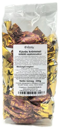 PALEOLIT KÁVÉS SZALONCUKOR 300G KRÉMMEL TÖLTVE