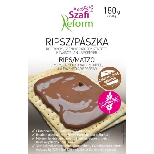 SZAFI REFORM SZÉNHIDRÁTCSÖKKENTETT RIPSZ / PÁSZKA (GLUTÉNMENTES) 180 G