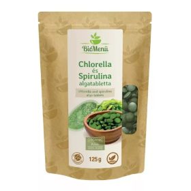 BIOMENÜ CHLORELLA ÉS SPIRULINA ALGA TABLETTA 125 G