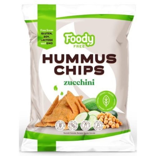 HUMMUS CHIPS CUKKINIVEL 50G FOODY FREE