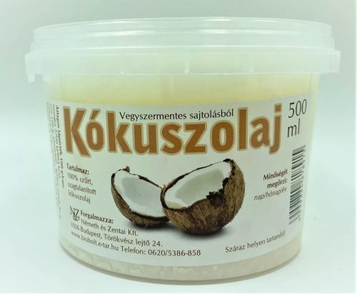 KÓKUSZOLAJ 500ML N&Z