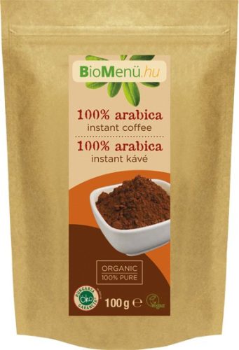 BIO 100% ARABICA INSTANT KÁVÉ 100G BIOMENÜ