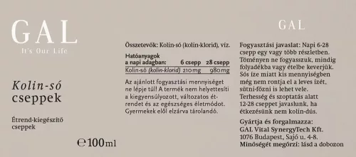 GAL KOLIN-SÓ CSEPPEK - 100 ML