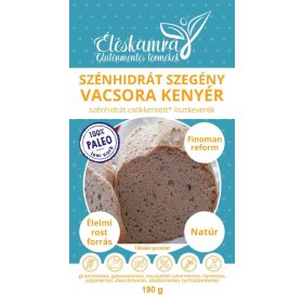   ÉLÉSKAMRA SZÉNHIDRÁTSZEGÉNY VACSORA KENYÉR LISZTKEVERÉK 190 G (PALEO)
