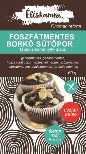 ÉLÉSKAMRA FOSZFÁTMENTES PALEO SÜTŐPOR 60G PALEOLIT