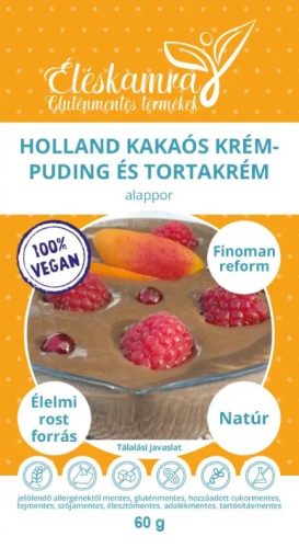 ÉLÉSKAMRA VEGÁN HOLLAND KAKAÓS KRÉM PUDING ÉS TORTAKRÉM ALAPPOR 60G GM