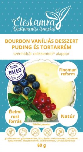 ÉLÉSKAMRA BOURBON VANÍLIÁS PUDING ÉS TORTAKRÉM ALAPPOR CH CSÖKKENT 60G (PALEO)