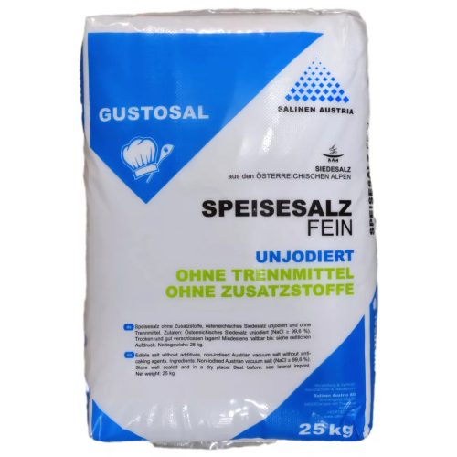 SALINEN ADALÉKANYAG-MENTES GYÓGYSÓ 25 KG - BIO - GUSTOSAL