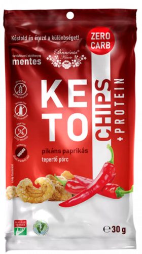 PANNÓNIA KETO CHIPS PIKÁNS PAPRIKÁS 30G