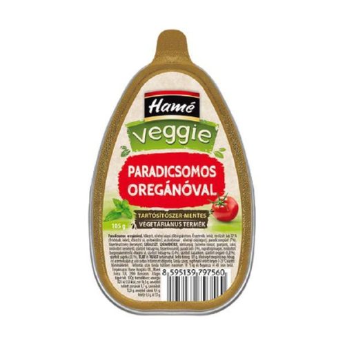 HAMÉ VEGGIE ZÖLDSÉGPÁSTÉTOM PARADICSOM-OREGÁNÓ 105G