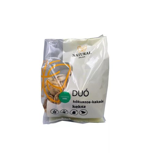 NATURAL GM DUÓ KEKSZ KÓKUSZOS-KAKAÓS 150G