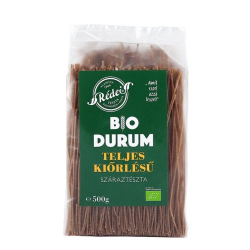 RÉDEI BIO TÉSZTA DURUM TELJES KIÖRLÉSŰ SPAGETTI 500G