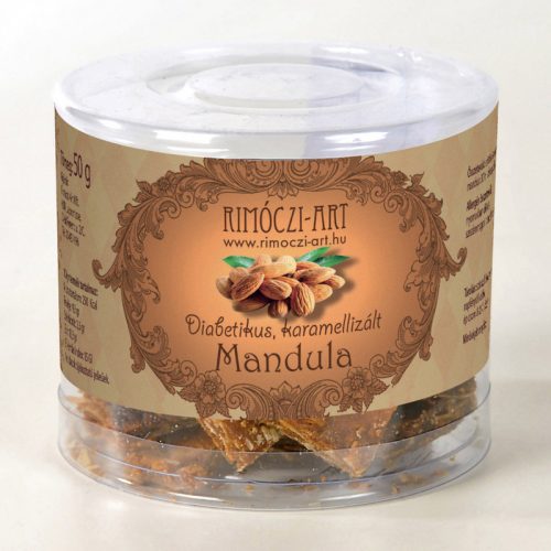 DIABETIKUS KARAMELLIZÁLT MANDULA 50 G - RIMÓCZI-ART