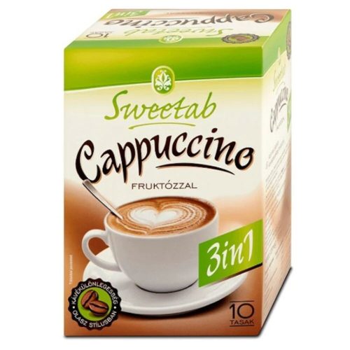 SWEETAB CAPPUCCINO (FRUKTÓZZAL) 10 TASAK