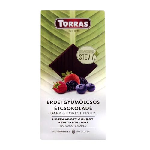 TORRAS ERDEI GYÜMÖLCSÖS ÉTCSOKOLÁDÉ 125 G