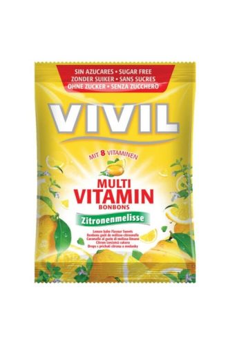 VIVIL MULTIVITAMIN LEMON HOZZÁADOTT CUKORMENTES CUKORKA 60 G