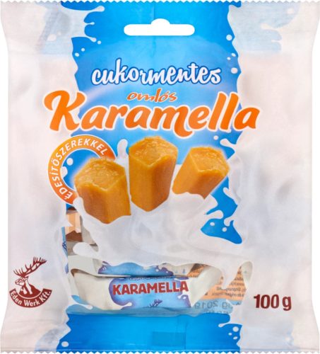 ÉDEN WERK CUKORMENTES OMLÓS KARAMELLA ÉDESÍTŐSZEREKKEL 100 G